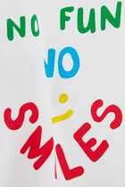 تيشيرت للأطفال مزين بطبعة نو فان نو سمايلز